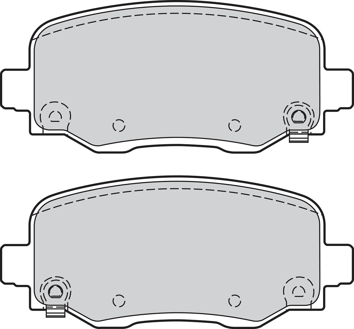 Jeu de 4 plaquettes de frein VALEO ref. 302166